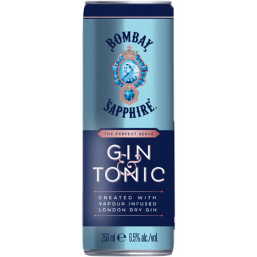 Bombay Sapphire Gin Tonic can 25cl (UVC:12/Pal:240)