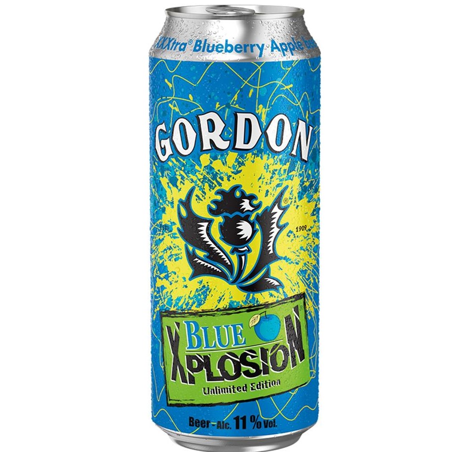 Gordon Xplosion Blueberry Apple Can 50cl (UVC:12/Pal:128)