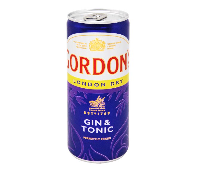 Gordon Gin Can 25cl (UVC:12/Pal:240)