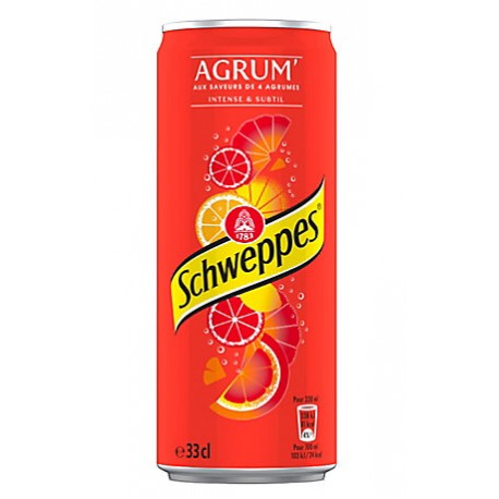 Schweppes Agrum Can 33 (UVC:24/Pal:100)