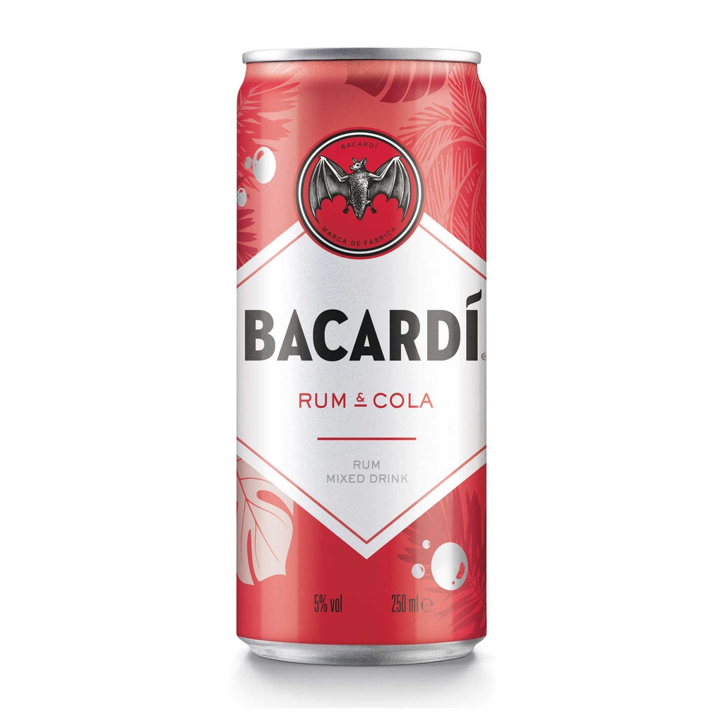 Bacardi Rhum & Cola Can 25cl (UVC:24/Pal:120)