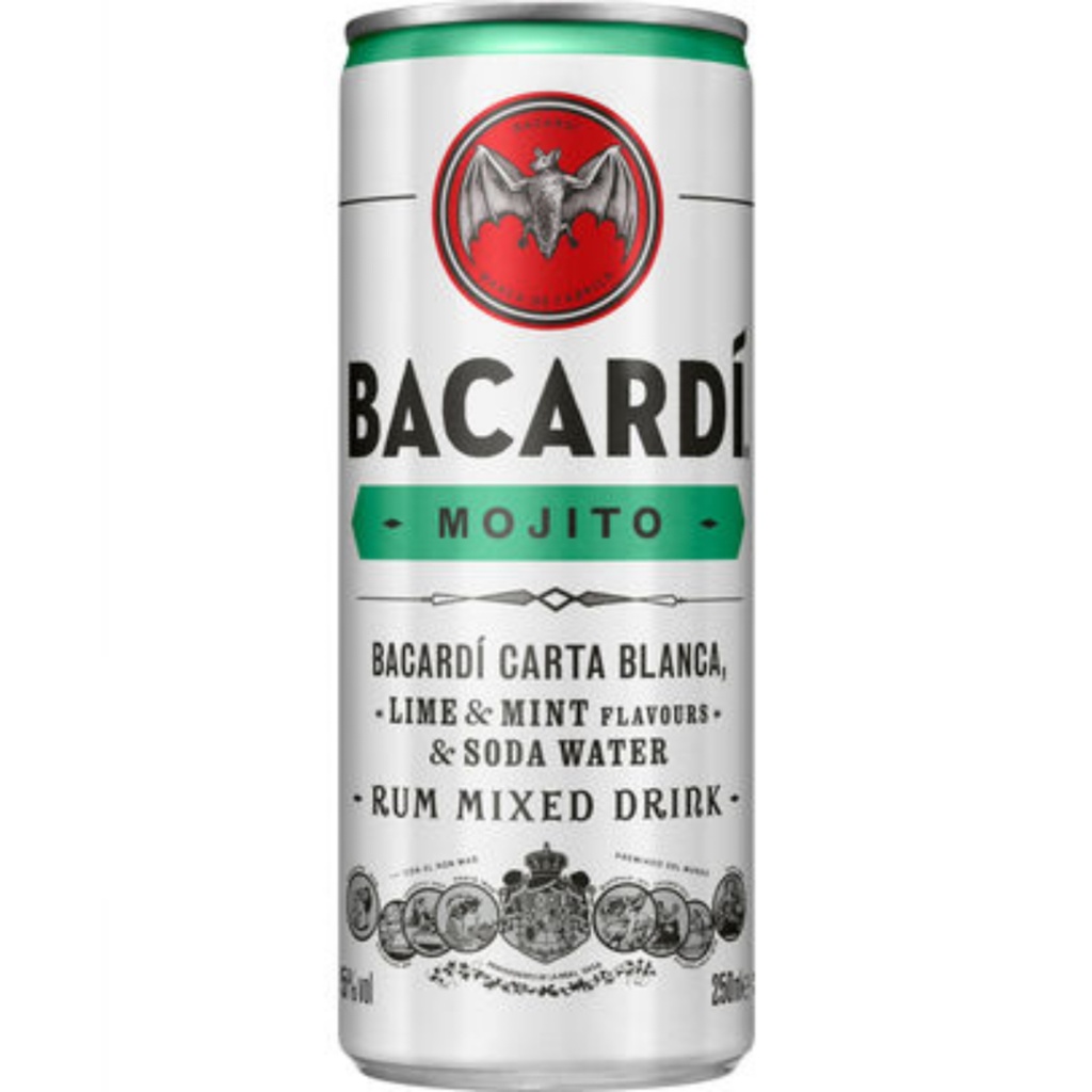 Bacardi Mojito Can 25cl (UVC:12/Pal:120)