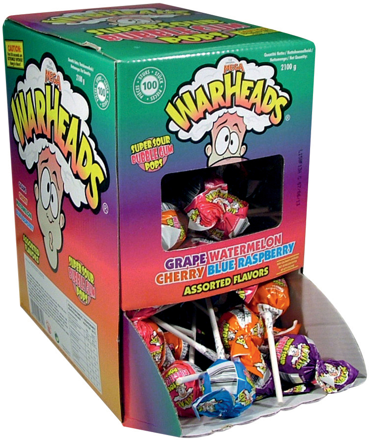 Mega Warheads Lollies Original (UVC:100)