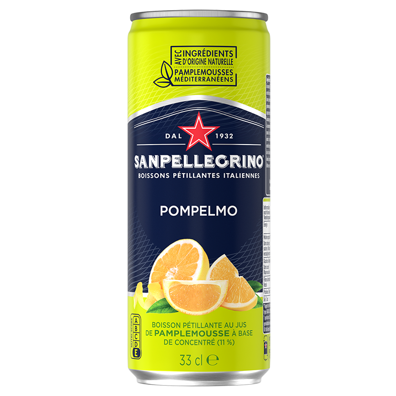 San Pellegrino Pompelmo Sleek Can 33cl (UVC:24)