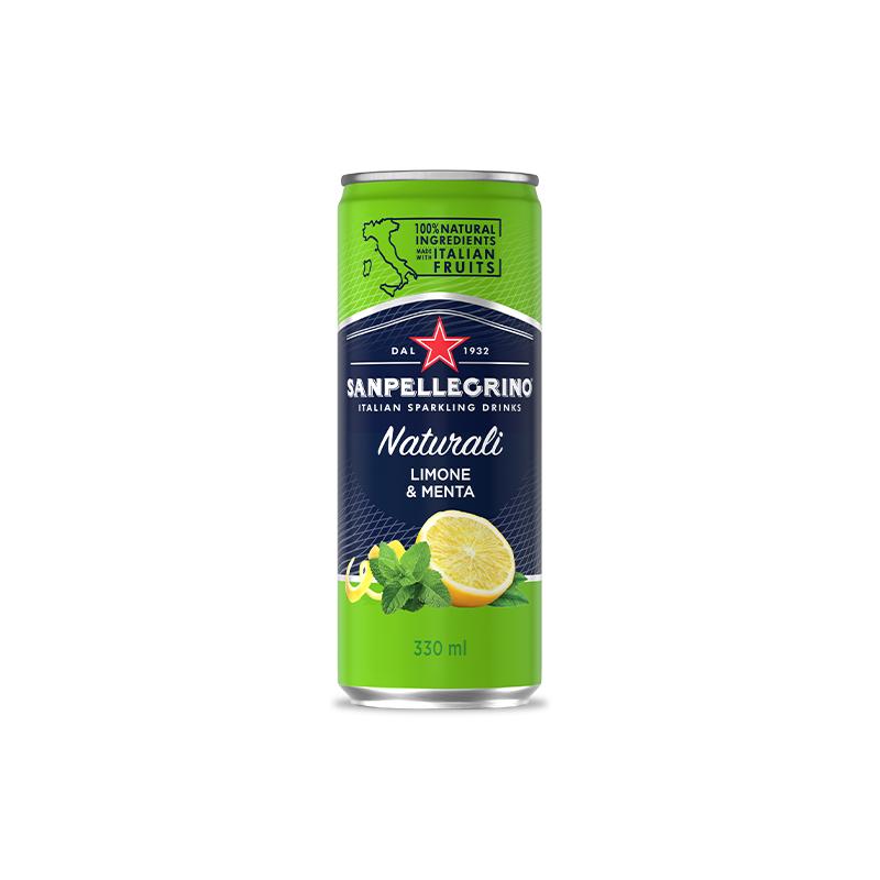 San Pellegrino Limone et Menta Sleek Can 33cl (UVC:24)