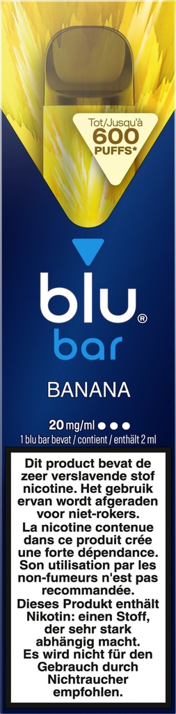 Blu Bar Jetable Banana 20mg (UVC:10)