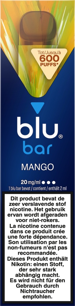 Blu Bar Jetable Mango 20mg (UVC:10)