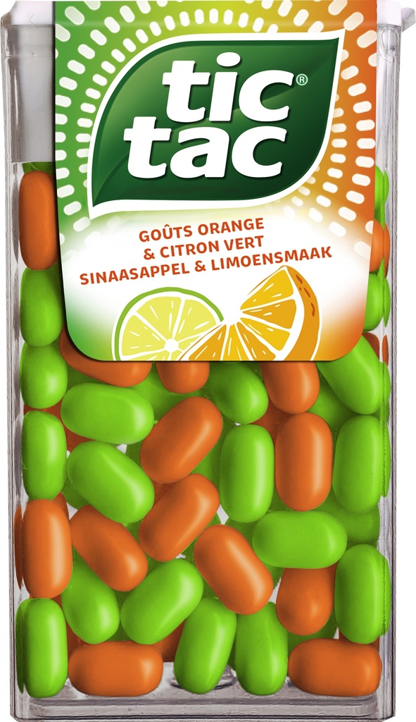 Tic Tac Lime & Orange T100 49gr (UVC:16)