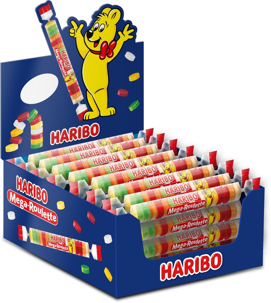 Haribo Mega Roulette Fruit 45gr (UVC:40)