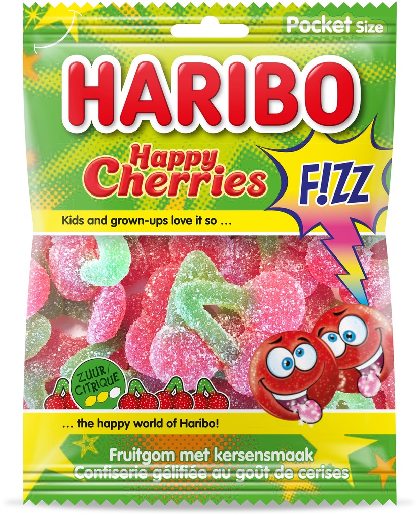 Haribo Happy Cherries Fizz 70gr (UVC:28)