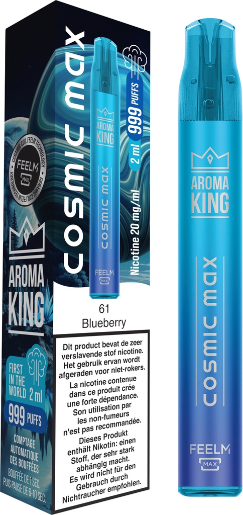 Aroma King Jetable Cosmic Blueberry 20mg/999puffs (UVC:10)