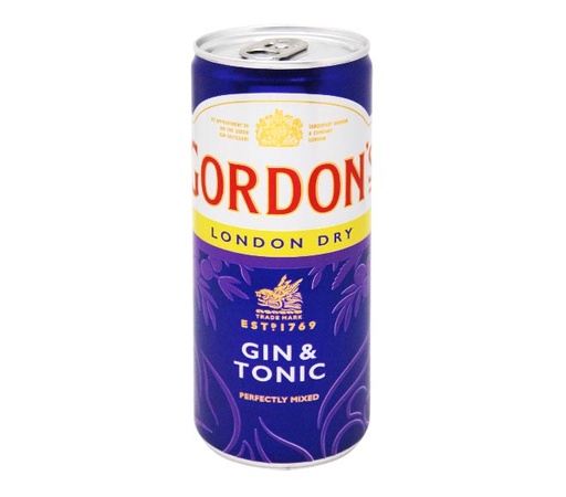 Gordon Gin Can 25cl (UVC:12/Pal:240)