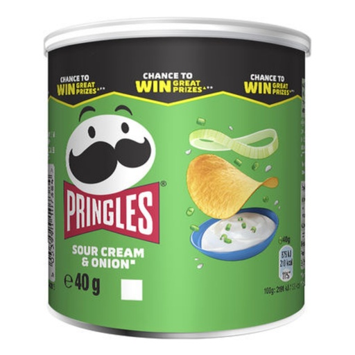 Pringles Sour cream & onion 40gr (UVC:12/Pal:288)