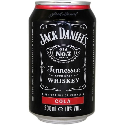 Jack Daniels & Cola Can 33cl (UVC:24/Pal:108)