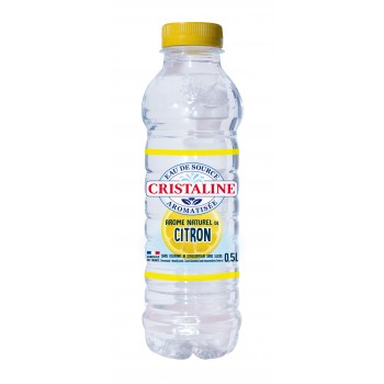 Cristaline Eau Aromatisée Citron 50cl (UVC:24)