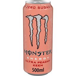 Monster Ultra Peachy Keen Can 50cl (UVC:24/Pal:120)